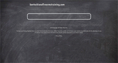 Desktop Screenshot of kentuckianafirearmstraining.com