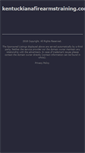 Mobile Screenshot of kentuckianafirearmstraining.com